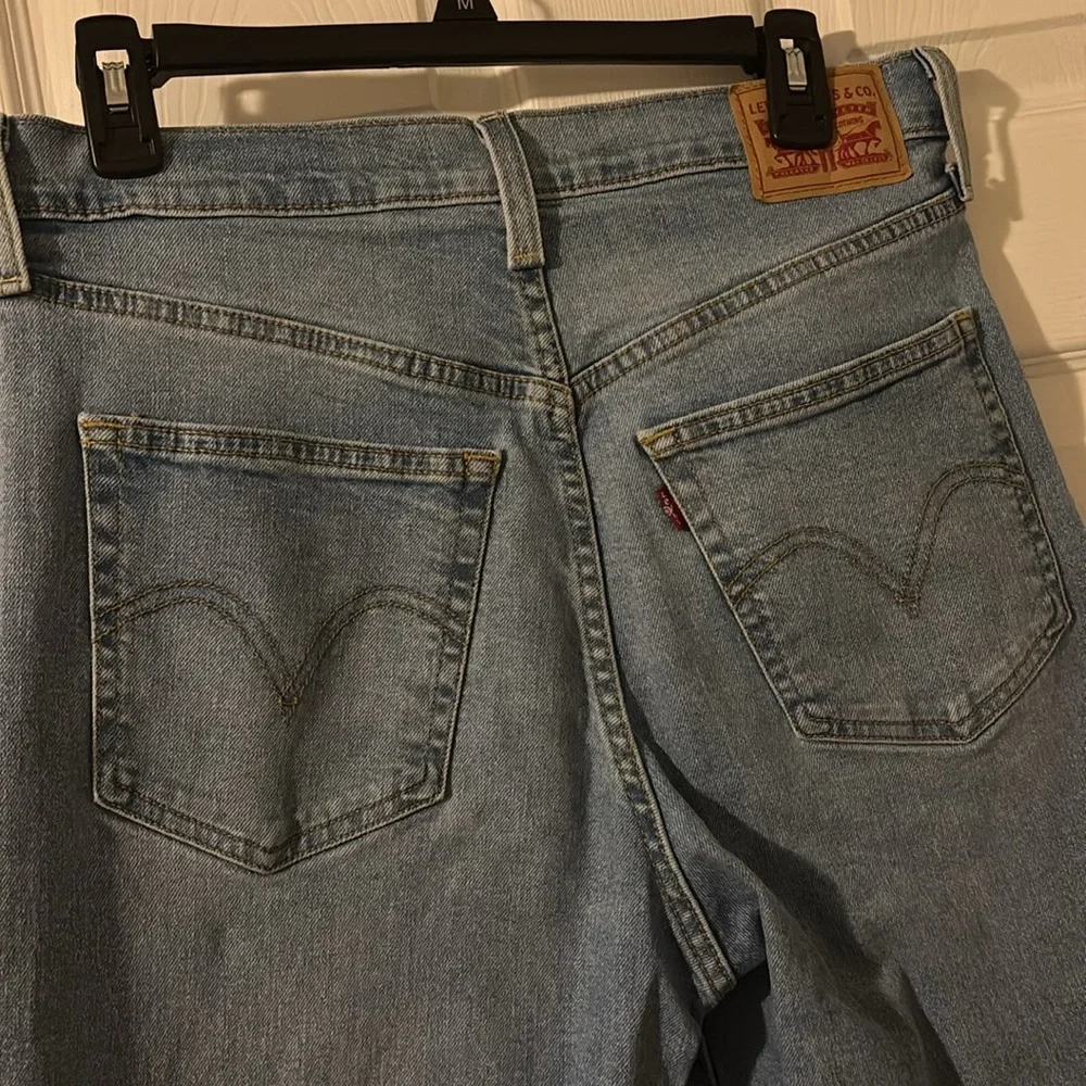 Levi Ribcage straight ankle Blue Distressed Jeans - Picture 4 of 4